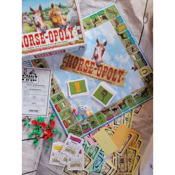 Horse-Opoly Game Monopoly Complete - Picture 1 of 6